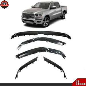 2019 2020-2022 Ram 1500 塗装交換用フロントアッパーグリルモールディング ブラック For 2019 2020-2022 Ram 1500 Painted Replacement Front Upper Grille Molding Black 【並行輸入品】