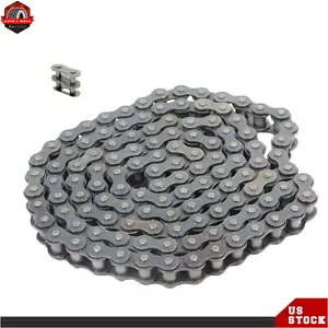 #80 ヘビーデューティ ローラー チェーン × 10 フィート、コネクター 1 個付き US #80 Heavy Duty Roller Chain × 10 Feet With 1 Connector US 【並行輸入品】