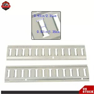 2 ' シルバー ガレージ バン トレーラー オートバイ スチール E トラック タイダウン レール キット用 2' Silver For Garages Vans Trailers Motorcycle Steel E Track Tie Down Rail Kit 【並行輸入品】