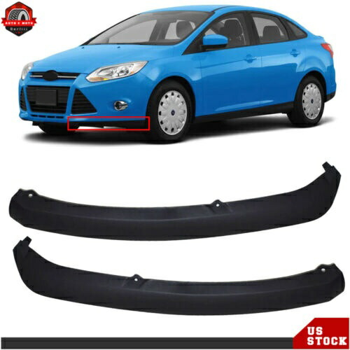 2012 2013 2014 フォード フォーカス フロントバンパー下部トリム ABS プラスチック 1 ペアのキット For 2012 2013 2014 Ford Focus Front Bumper Lower Trim ABS Plastic 1 Pair of Kit 【並行輸入品】