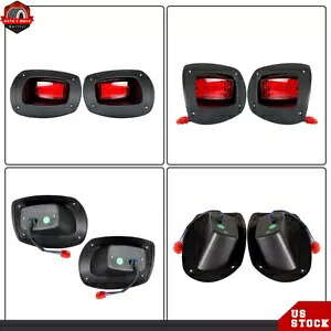 左右の LED テールライト交換アセンブリ EZGO RXV 2008-2015 に適合 Left & Right LED Tail Light Replacement Assemblies Fit For EZGO RXV 2008-2015 【並行輸入品】