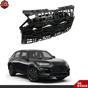 フロントアッパーバンパーグリル グロスブラック塗装 23-24 ホンダ HR-V グリルプラスチック用 Front Upper Bumper Grille Gloss Black Painted For 23-24 Honda HR-V Grill Plastic 【並行輸入品】