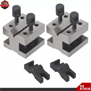 19/32 インチ容量超精密 V ブロック & クランプ セット 1-3/8 インチ × 1-3/8 インチ × 1-3/16 インチ US 19/32\