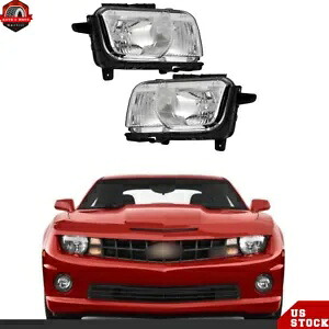 運転席&助手席側 10-13 シボレーカマロ用ヘッドライトヘッドランプ Assy ハロゲン Driver&Passenger Side For 10-13 Chevy Camaro Headlights Headlamps Assy Halogen 【並行輸入品】