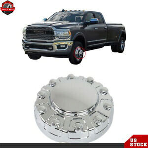 シルバー W/クローム フロント ホイール センター キャップ ハブ キャップ 2019-2021 ダッジ RAM 4500 5500用 Silver W/Chrome Front Wheel Center Cap Hub Cap For 2019-2021 Dodge RAM 4500 5500 【並行輸入品】