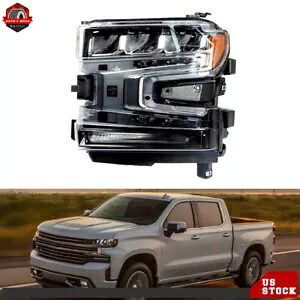 LH ヘッドランプシボレーシルバラード 1500 2019 2020 LED ブラックハウジングヘッドライト LH Headlamp For Chevrolet Silverado 1500 2019 2020 LED Black Housing Headlight 【並行輸入品】