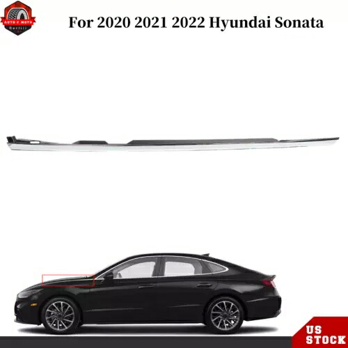 運転席側フロントフェンダークローム成形トリム 2020 2021 2022 ヒュンダイ ソナタ用 Driver Side Front Fender Chrome Molding Trim For 2020 2021 2022 Hyundai Sonata 【並行輸入品】
