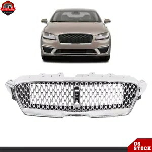17-19 リンカーン MKZ フロントアッパーグリルバンパーグリルニッケルメッキ HP5Z-8200-AA For 17-19 Lincoln MKZ Front Upper Grille Bumper Grille Nickelplated HP5Z-8200-AA 【並行輸入品】