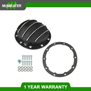 アルミニウム ブラック ディファレンシャル カバー 8.5 インチ & 8.6 インチ リング ギア デフ GM 10 ボルト キャスト用 Aluminum Black Differential Cover 8.5\