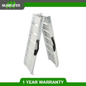 ATV オートバイトラックシルバーオートバイローディングランプ 72 × 11.6 550 ポンドに適合 Fit For ATV Motorcycle Truck Silver Motorcycle Loading Ramp 72 × 11.6 550 lbs 【並行輸入品】
