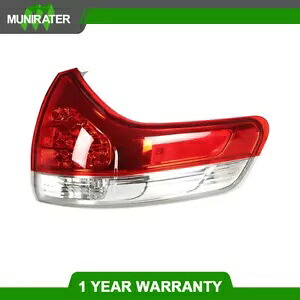 2011-2014 トヨタ シエナ用アウターテールライトブレーキランプレッド助手席右側 For 2011-2014 Toyota Sienna Outer Tail Light Brake Lamp Red Passenger Right Side 【並行輸入品】