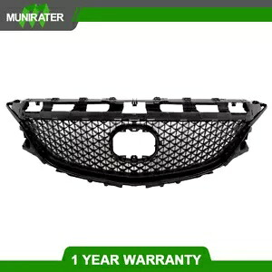 フロントバンパープラスチックグリルメッシュブラックハニカムフィット 2014 2015 2016 マツダ 6 Front Bumper Plastic Grille Mesh Black Honeycomb Fit For 2014 2015 2016 Mazda 6 【並行輸入品】