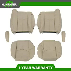 運転席側ライトタンフロントレザーシートカバー 03-06 シボレー タホ GMC ユーコン用 Driver Side Light Tan Front Leather Seat Cover For 03-06 Chevy Tahoe GMC Yukon 【並行輸入品】