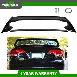 リアアッパートランクスポイラーウイングリップ MU スタイルスーツ 2006 2007-2011 ホンダシビック Rear Upper Trunk Spoiler Wing Lip MU Style Suit For 2006 2007-2011 Honda Civic 【並行輸入品】