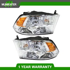ヘッドライトアセンブリ 2009-2018 ダッジラム 1500 2500 3500 ヘッドランプ左 + 右 Headlight Assembly For 2009-2018 Dodge Ram 1500 2500 3500 Headlamps Left+Right 【並行輸入品】