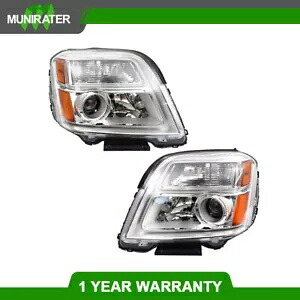 ヘッドライト 2010-2015 GMC テレインヘッドランプドライバー + 助手席側ペアに適合 Headlight Fit For 2010-2015 GMC Terrain Headlamps Driver + Passenger Side Pair 【並行輸入品】
