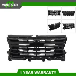 2021-2022 シボレー コロラド 光沢のある黒のフロントグリルアセンブリキットに適合 Fit For 2021-2022 Chevrolet Colorado Glossy Black Front Grille Assembly Kit 【並行輸入品】