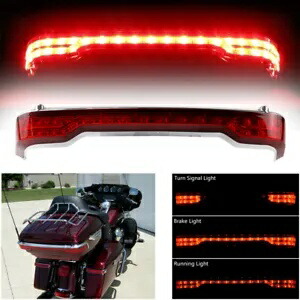 LED ツアーパック ランニング/ブレーキ/ターン/テールライト ハーレー FLH キングツアーパック 2014-以降用 LED Tour Pak Running/Brake/Turn/Tail Light For Harley FLH King Tour Pack 2014-Up 【並行輸入品】