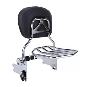 バックレスト シーシーバー 荷物ラック ハーレーエレクトラグライド FLHTC 1997-2008用 Backrest Sissy Bar Luggage Rack For Harley Electra Glide FLHTC 1997-2008 【並行輸入品】