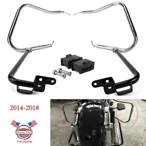 2014-2024 サドルバッグ ブラケット ガード バー ハーレー ツーリング ストリート ロード グライド FLHX 用 2014-2024 Saddlebag Bracket Guard Bars For Harley Touring Street Road Glide FLHX 【並行輸入品】