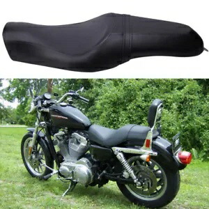 運転席助手席2アップシートサドルクッションハーレースポーツスター883 1200アイアン72用 Driver Passenger 2 Up Seat Saddle Cushion For Harley Sportster 883 1200 Iron 72 【並行輸入品】