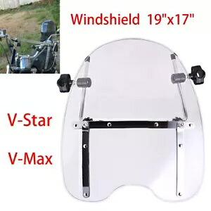 ハーレーハンドルバー FLST FLSS ストリート用の取り外し可能な PC クリアウインドスクリーン フロントガラス Detachable PC Clear Windscreen Windshield for Harley Handlebar FLST FLSS Street 【並行輸入品】