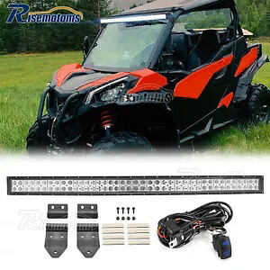 2018+ マーベリック トレイル/スポーツ/コマンダー ルーフ 42 インチ LED ライトバー マウント ワイヤー キット用 For 2018+ Maverick Trail/Sport/Commander Roof 42\