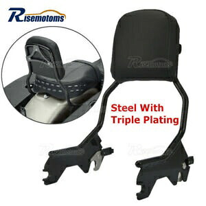 助手席シーシーバーバックレストパッドハーレーソフテイルデラックスヘリテージクラシックスリム用 Passenger Sissy Bar Backrest Pad For Harley Softail Deluxe Heritage Classic Slim 【並行輸入品】
