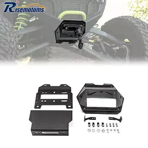 UTV 隠しウインチ取り付けブラケットキット 2022-2024 ポラリス RZR ターボ R/プロ R 用 UTV Hidden Winch Mounting Bracket Kit For 2022-2024 Polaris RZR Turbo R/Pro R 【並行輸入品】