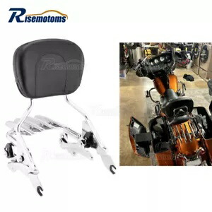 ハーレーツーリング 09-13 クロームシーシーバーバックレストステルス荷物ラックドッキング For Harley Touring 09-13 Chrome Sissy Bar Backrests Stealth Luggage Rack Docking 【並行輸入品】