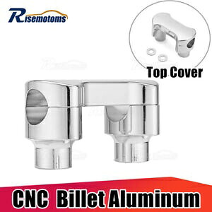 トリクローム 2インチ ライザー 1.25インチ ハンドルバー トップ クランプ ハーレー ダイナ ストリート ボブ FXDB用 Tri-Chrome 2\