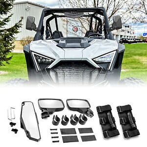2022-2024 ポラリス RZR ターボ R/R 4 センター + サイドビューミラーセット グラブハンドル付き For 2022-2024 Polaris RZR Turbo R/R 4 Center+Side View Mirrors Set w/Grab Handle 【並行輸入品】