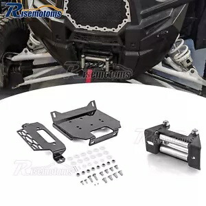 ウインチマウントプレート+4 7/8インチローラーフェアリードポラリスRZR 1000ターボ一般1000用 Winch Mount Plate+4 7/8