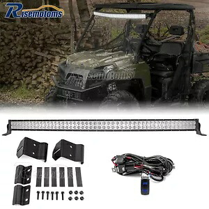 ポラリスレンジャー 1000 プロフィットケージルーフ 50 インチ湾曲 LED ライトバーブラケットキット用 For Polaris Ranger 1000 Pro-Fit Cage Roof 50\