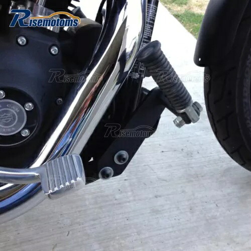 ブラック ハイウェイ フットペグ マウント キット ハーレー ダイナ FXD ストリート ボブ ロー ライダー 91-17用 Black Highway Foot Peg Mount Kits For Harley Dyna FXD Street Bob Low Rider 91-17 【並行輸入品】