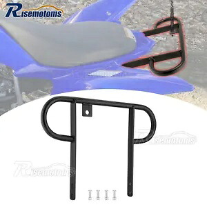 ブラック ATV リアバックバンパーワイドグラブバーブラケットヤマハラプター 125 250 08-13 に適合 Black ATV Rear Back Bumper Wide Grab Bar Bracket Fit Yamaha Raptor 125 250 08-13 【並行輸入品】