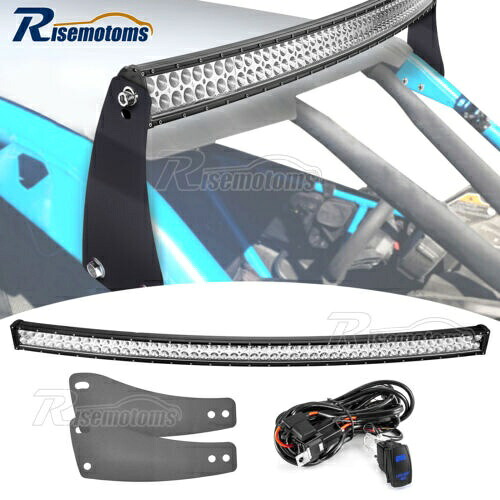 50 インチ湾曲 LED ライトバーアッパールーフブラケットワイヤー Can-Am マーベリック X3 2017-24 用 50\
