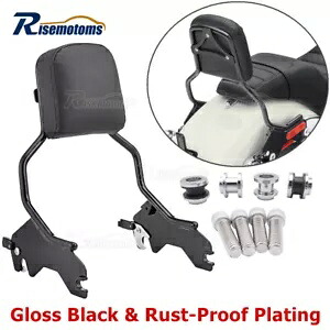 助手席シーシーバー バックレスト PU パッド + ドッキング ハーレー スポーツ グライド & ローライダー用 Passenger Sissy Bar Backrest PU Pad + Docking For Harley Sport Glide & Low Rider 【並行輸入品】
