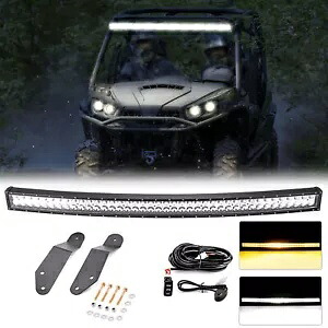 アンバー/ホワイト 42 インチ ストロボ ライト バー + ルーフ マウント + ワイヤー Can-Am コマンダー Max 800R 用 Amber/White 42'' Strobe Light Bar+Roof Mount+Wire For Can-Am COMMANDER Max 800R 【並行輸入品】