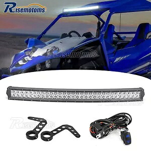 アッパールーフ 32 インチ湾曲 LED ライトバーブラケットワイヤーキットヤマハ YXZ1000R 2016+ Upper Roof 32\