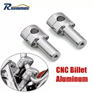 クローム 2/4/6 インチ ライズ ハンドルバー ライザー クランプ ハーレー ソフテイル FLHC FXLR FLSL用 Chrome 2/4/6 inch Rise Handlebar Risers Clamp For Harley Softail FLHC FXLR FLSL 【並行輸入品】