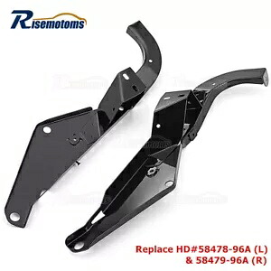 1993-2013 ツーリング用ヘビーデューティフロントバットウィングアウターフェアリングサポートブラケット Heavy Duty Front Batwing Outer Fairing Support Brackets For 1993-2013 Touring 【並行輸入品】