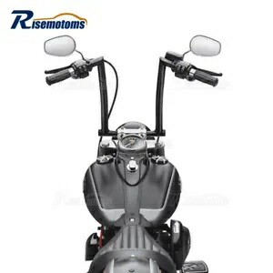 ブラック ミートフック 14 インチ ファット エイプ ハンガー ハンドルバー ハーレー ダイナ ソフテイル FLTR FLHR用 Black Meathook 14'' Fat Ape Hanger Handlebar For Harley Dyna Softail FLTR FLHR 【並行輸入品】