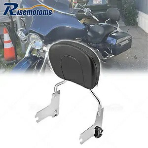 クローム助手席バックレスト シーシーバー ハーレー エレクトラ ストリート ロード グライド 1997+用 Chrome Passenger Backrest Sissy Bar For Harley Electra Street Road Glide 1997+ 【並行輸入品】