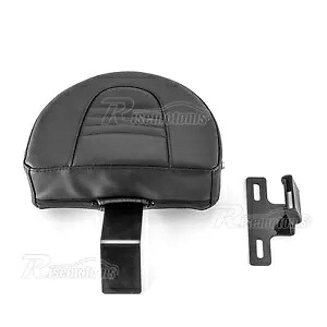 ブラック リベット ライダー ドライバー バックレスト マウント ハーレー ヘリテージ ソフテイル用 ストックシート付き Black Rivet Rider Driver Backrest Mount For Harley Heritage Softail w/Stock Seat 【並行輸入品】