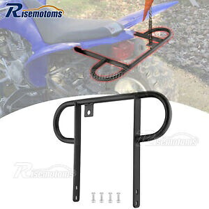 リアワイドグラブバーブラケットバンパーフィット 2008-2013 ヤマハラプター 125 250 ATV ブラック Rear Wide Grab Bar Bracket Bumper Fit 2008-2013 Yamaha Raptor 125 250 ATV Black 【並行輸入品】