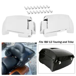クローム トランク ヒンジ ハーレー ツアー パック ツーリング エレクトラ グライド クラシック 88-13 12用 Chrome Trunk Hinges For Harley Tour Pak Touring Electra Glide Classic 88-13 12 【並行輸入品】