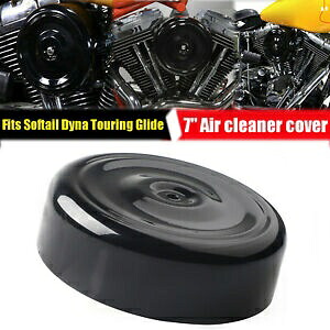 ハーレーロードグライドキングヘリテージソフテイル用グロスブラックエアクリーナーフィルターカバー Gloss Black Air Cleaner Filter Cover For Harley Road Glide King Heritage Softail 【並行輸入品】