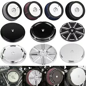 ビッグ吸盤エアクリーナーフィルターカバーハーレーロードキングエレクトラグライドスポーツスター用 Big Sucker Air Cleaner Filter Cover For Harley Road King Electra Glide Sportster 【並行輸入品】