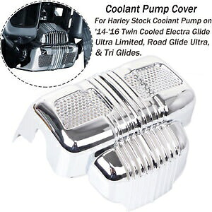 クローム ABS クーラントポンプカバー ハーレー 14-16 15 ツイン冷却エレクトラグライド用 Chrome ABS Coolant Pump Cover For Harley 14-16 15 Twin Cooled Electra Road Glide 【並行輸入品】